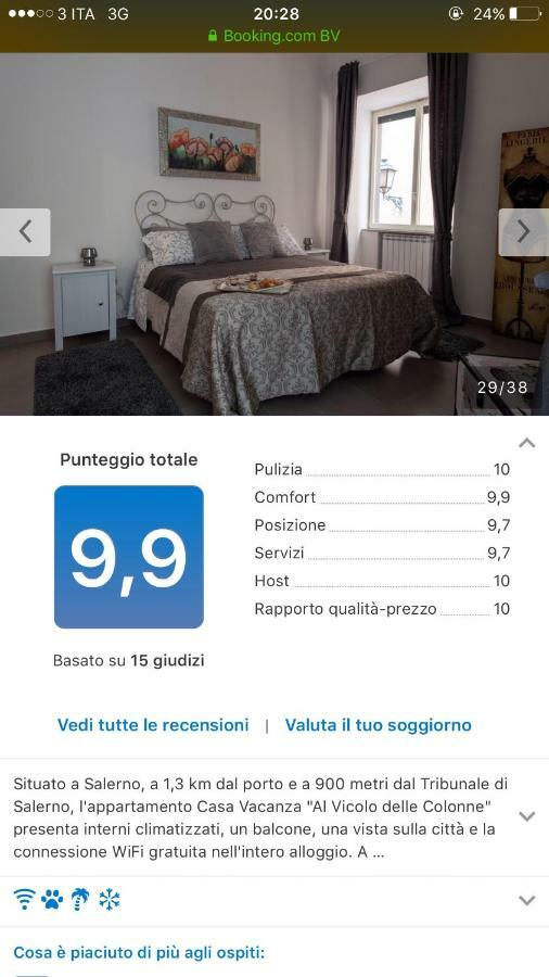 Casa Vacanza "Al Vicolo Delle Colonne" Salerno Eksteriør billede
